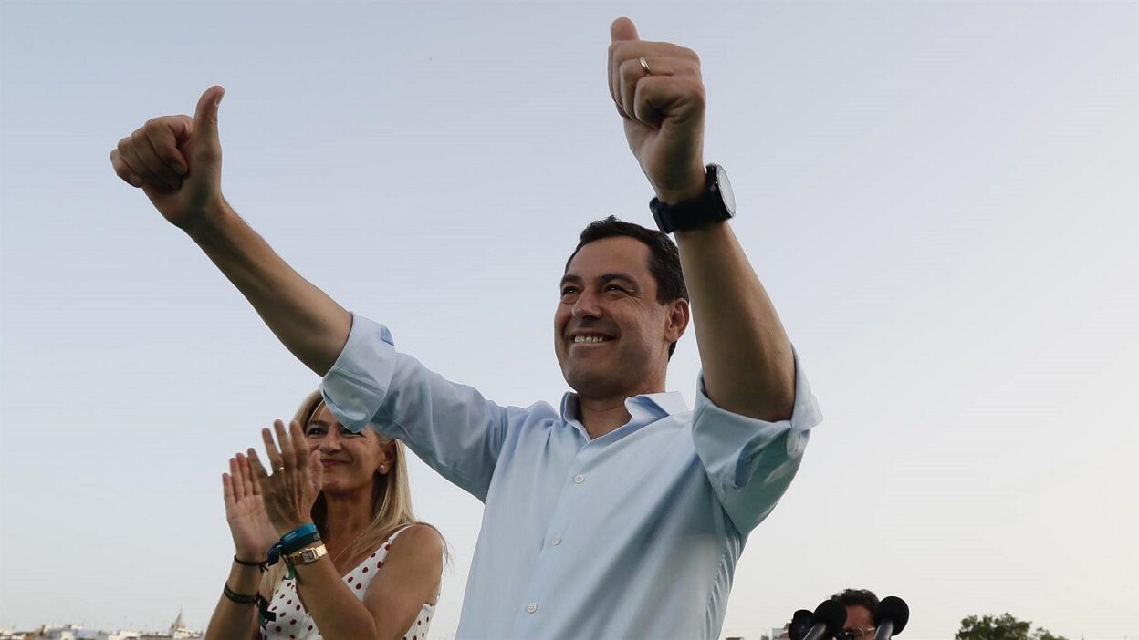 El presidente del PP-A y candidato a la reelección Presidencial de la Junta, Juanma Moreno