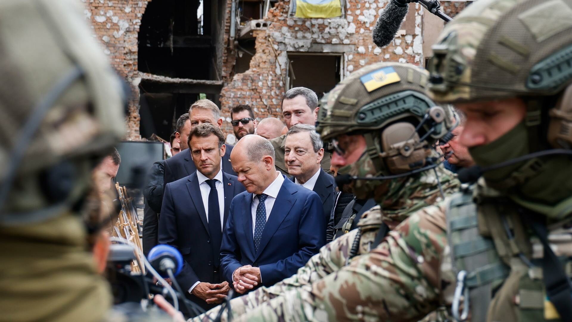 Última hora de la guerra en Ucrania, en directo: Scholz, Macron, Draghi y Iohannis visitan Irpin