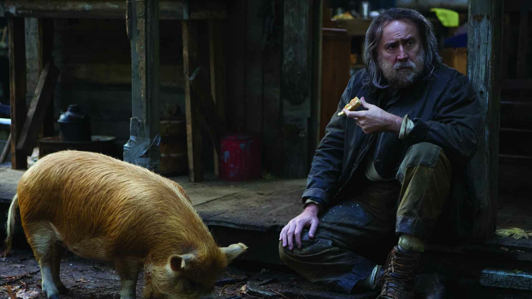 Nicolas Cage en su nueva película, 'Pig'.