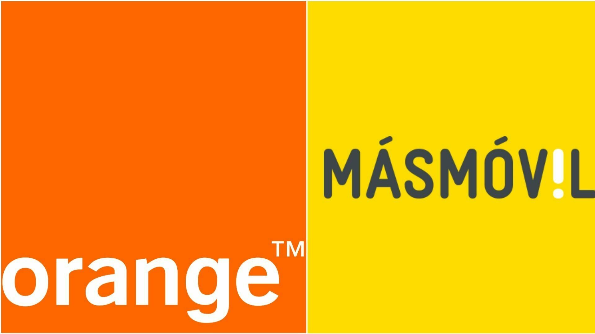 Logos de Orange y MásMovil