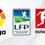 Logos de La Liga, LFP y la Bundesliga