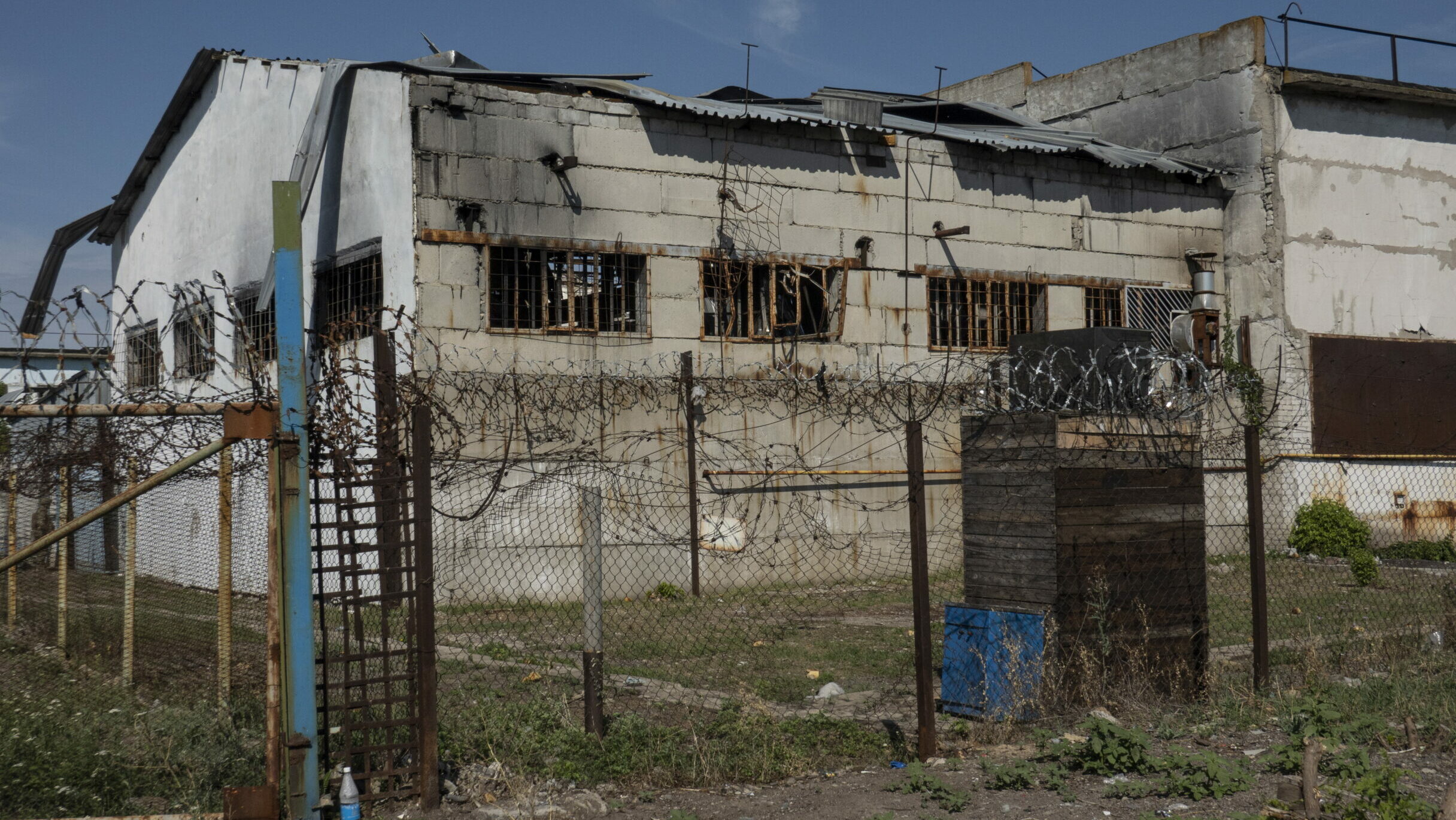 The pre-trial detention center in Yelenovka shelling