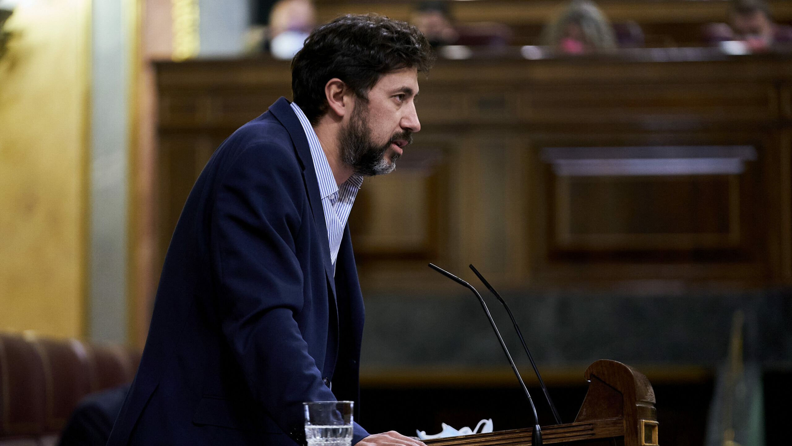 El secretario general de Podemos Galicia, Antón Gómez-Reino