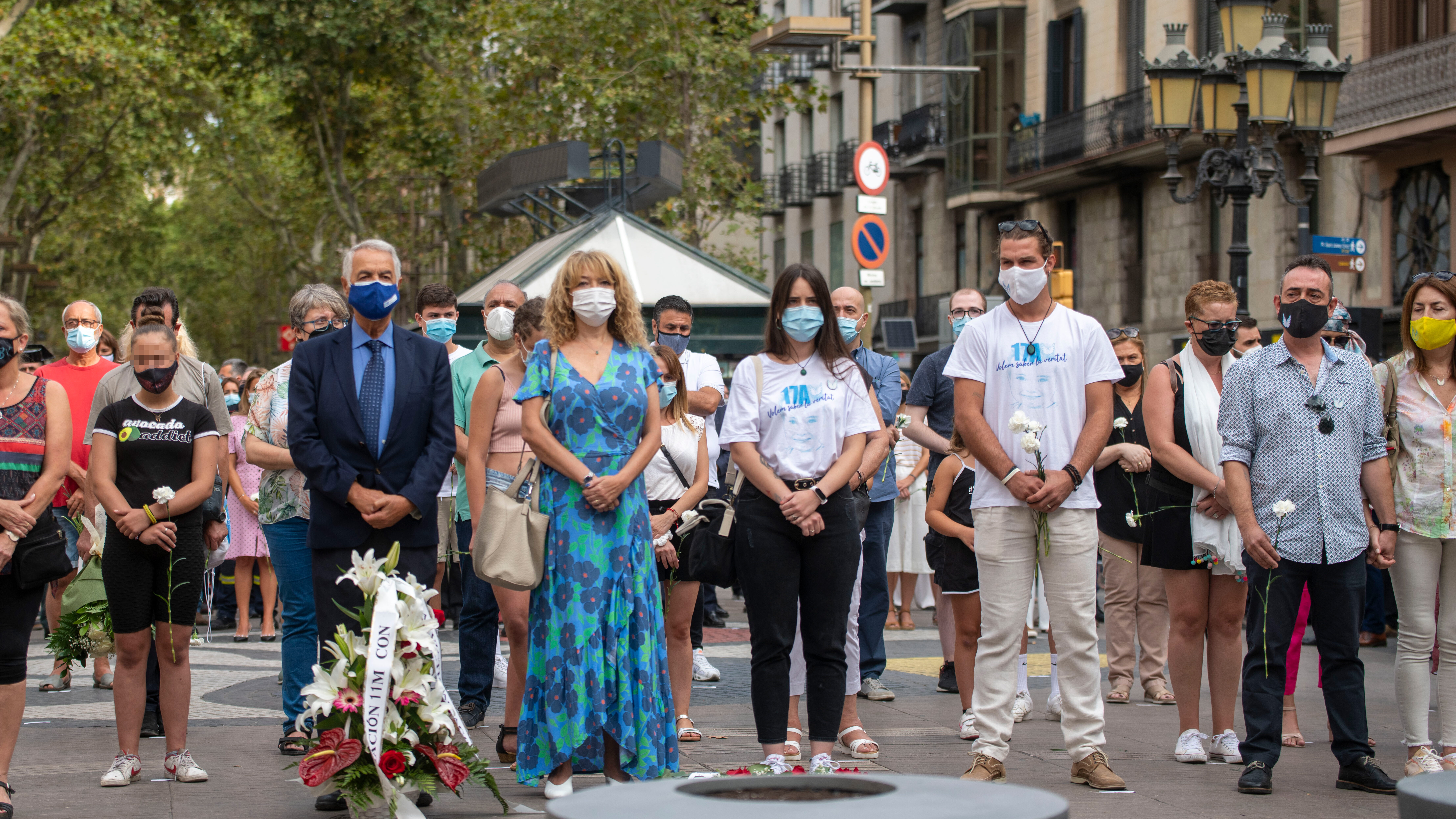 Barcelona homenajea a las víctimas en el cuarto aniversario de los atentados de Cataluña