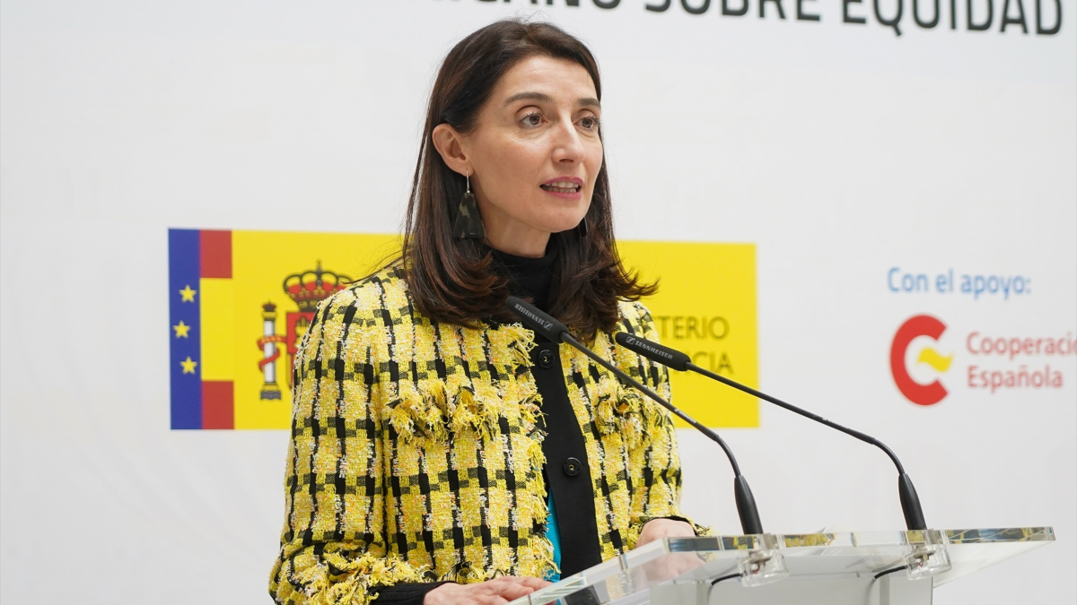 La ministra de Justicia, Pilar Llop durante la clausura del IV Encuentro Iberoamericano sobre Equidad de Género y Seguridad Social/ Europa Press