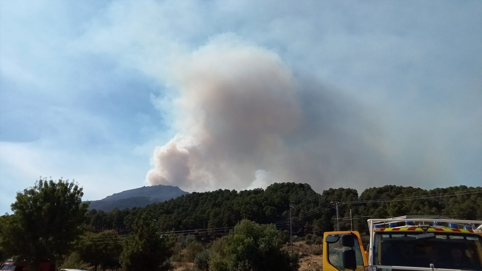 Incendio en Santa Cruz del Valle (Ávila)/ JCYL