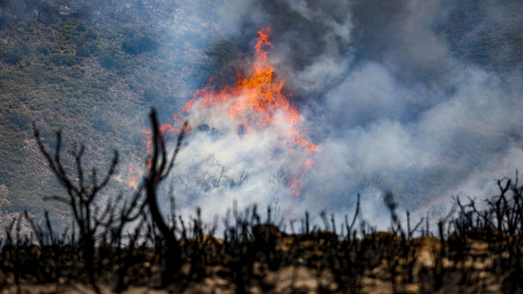 Medios aéreos retoman la lucha contra el incendio de Bejís, que ya ha arrasado más de 13.100 hectáreas