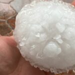 Bola de granizo en Girona