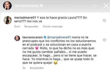 Laura Escanes responde a las críticas