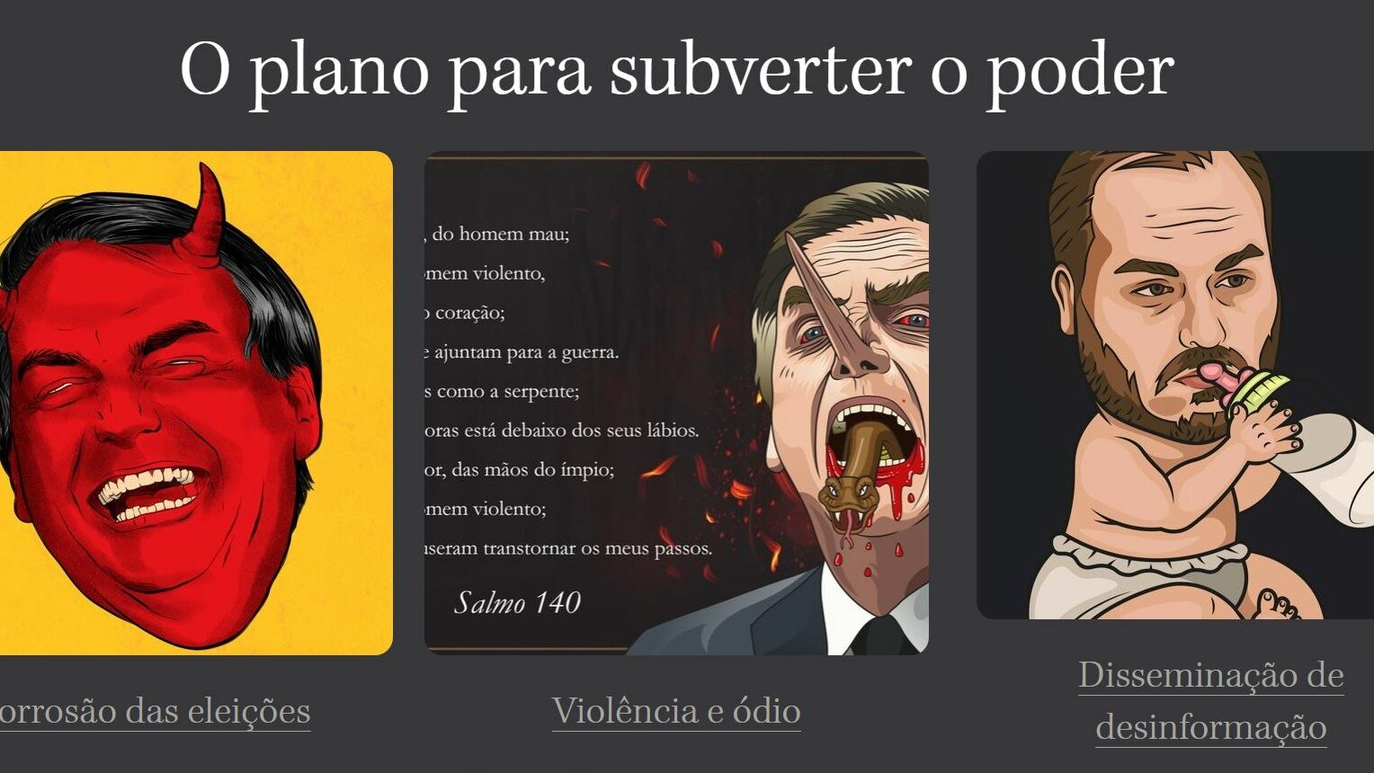Página web de Bolsonaro