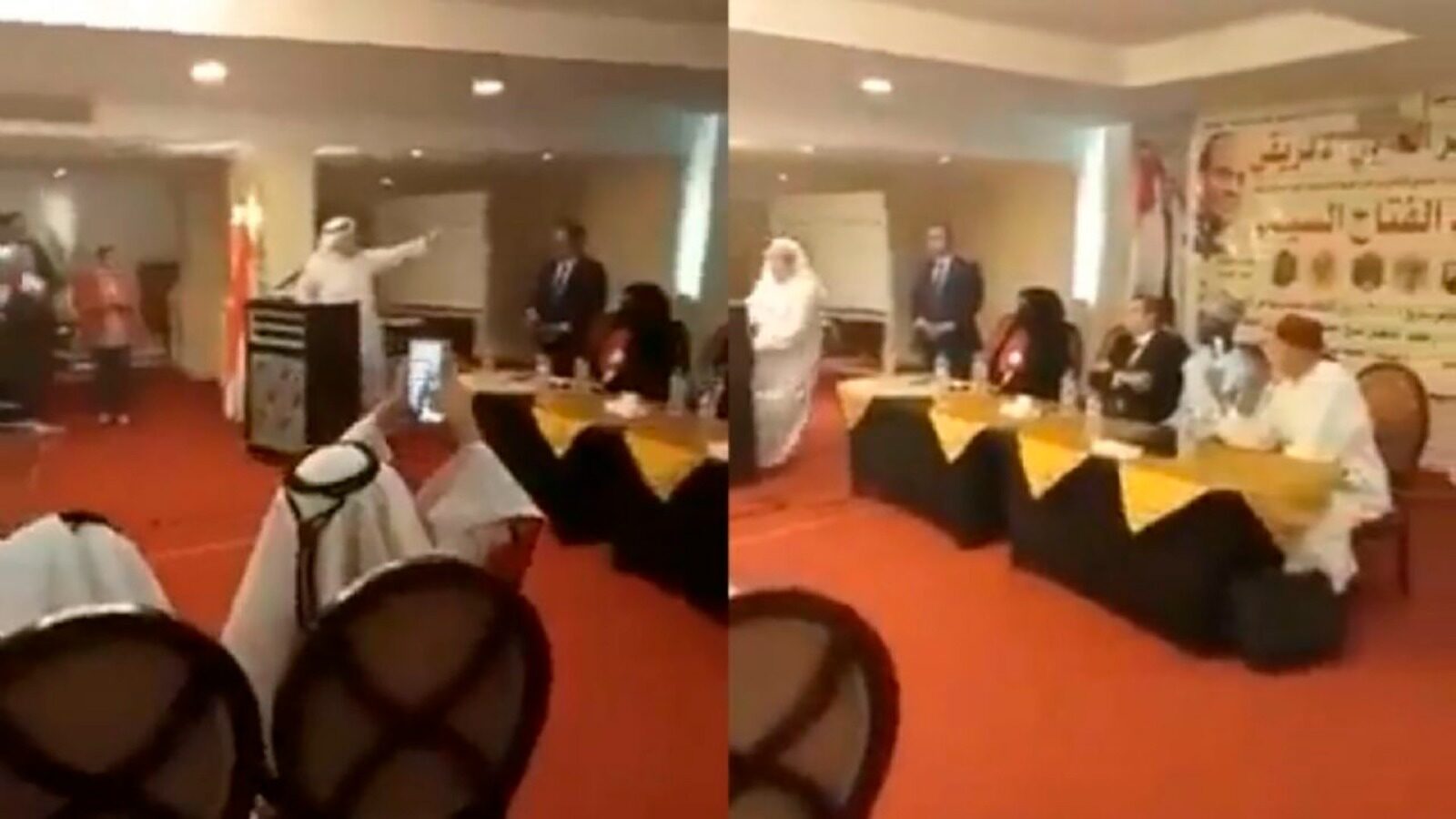 Vídeo difundido en redes del diplomático saudí Muhammad Al-Qahtani.