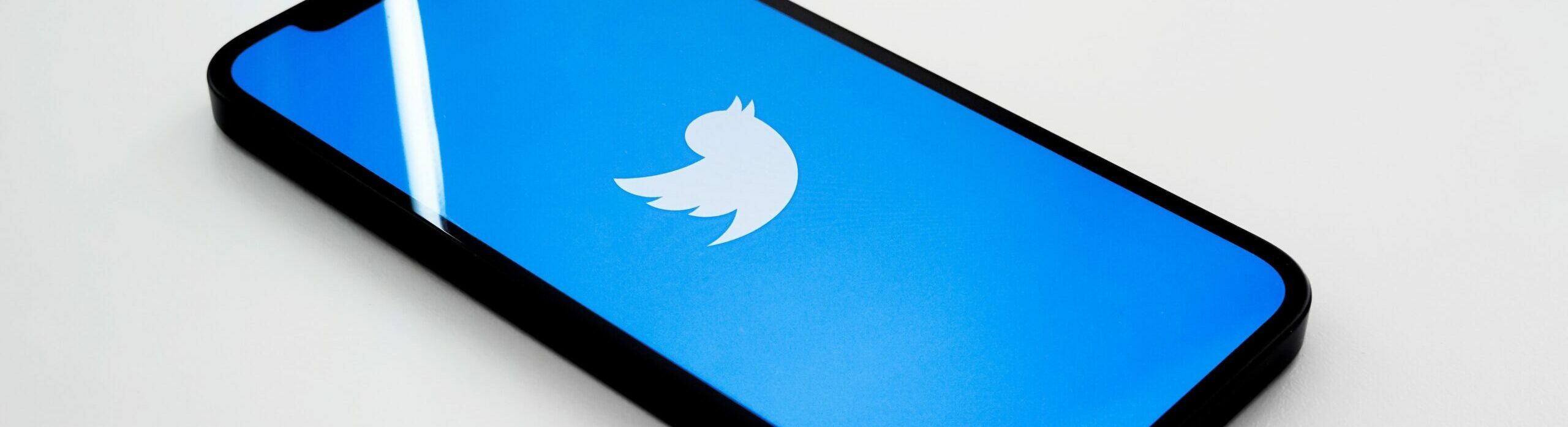 Aplicación de Twitter en un smartphone