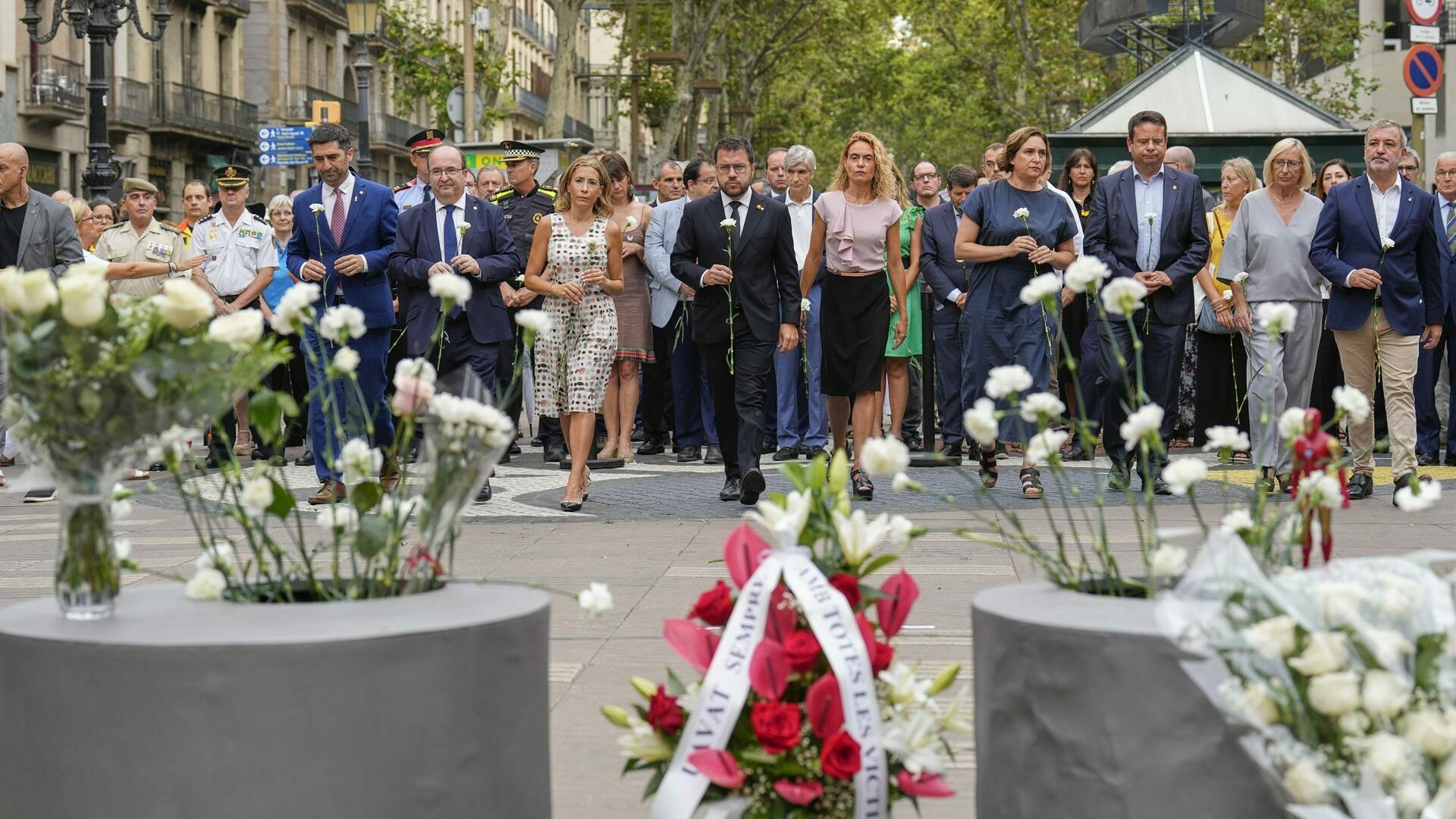 Acto homenaje a las víctimas de los atentados del 17-A