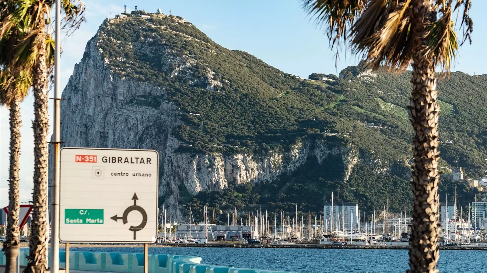 Vista del Peñón de Gibraltar