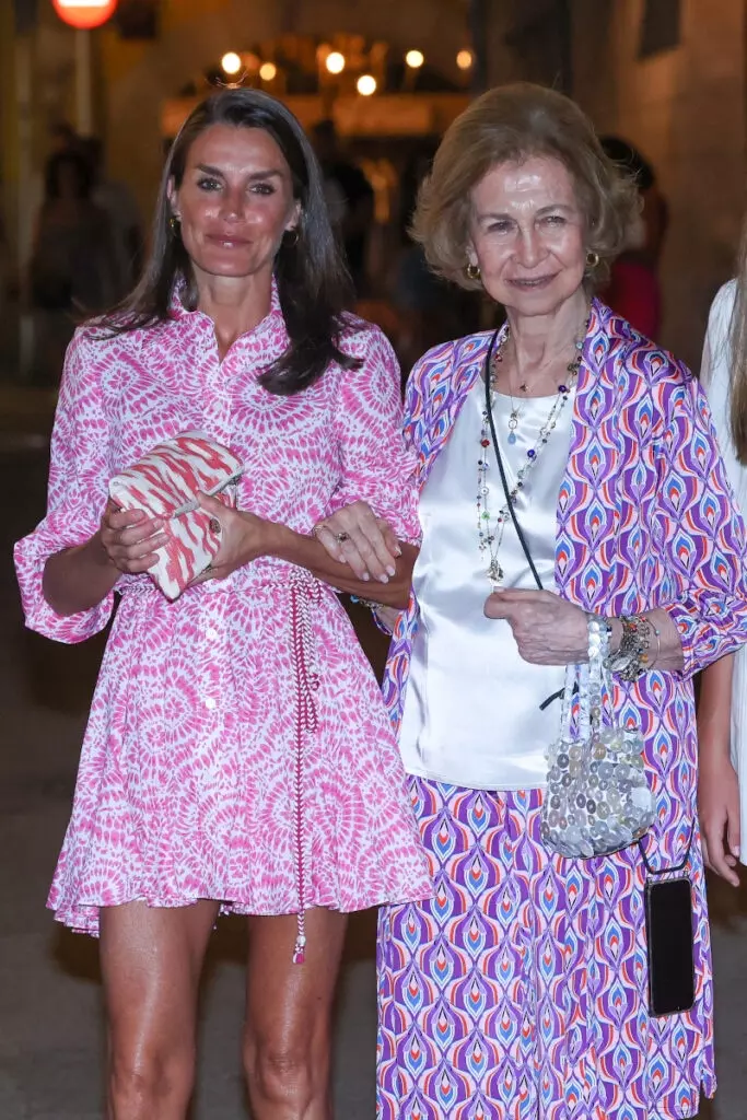 La reina Letizia y la reina Sofía