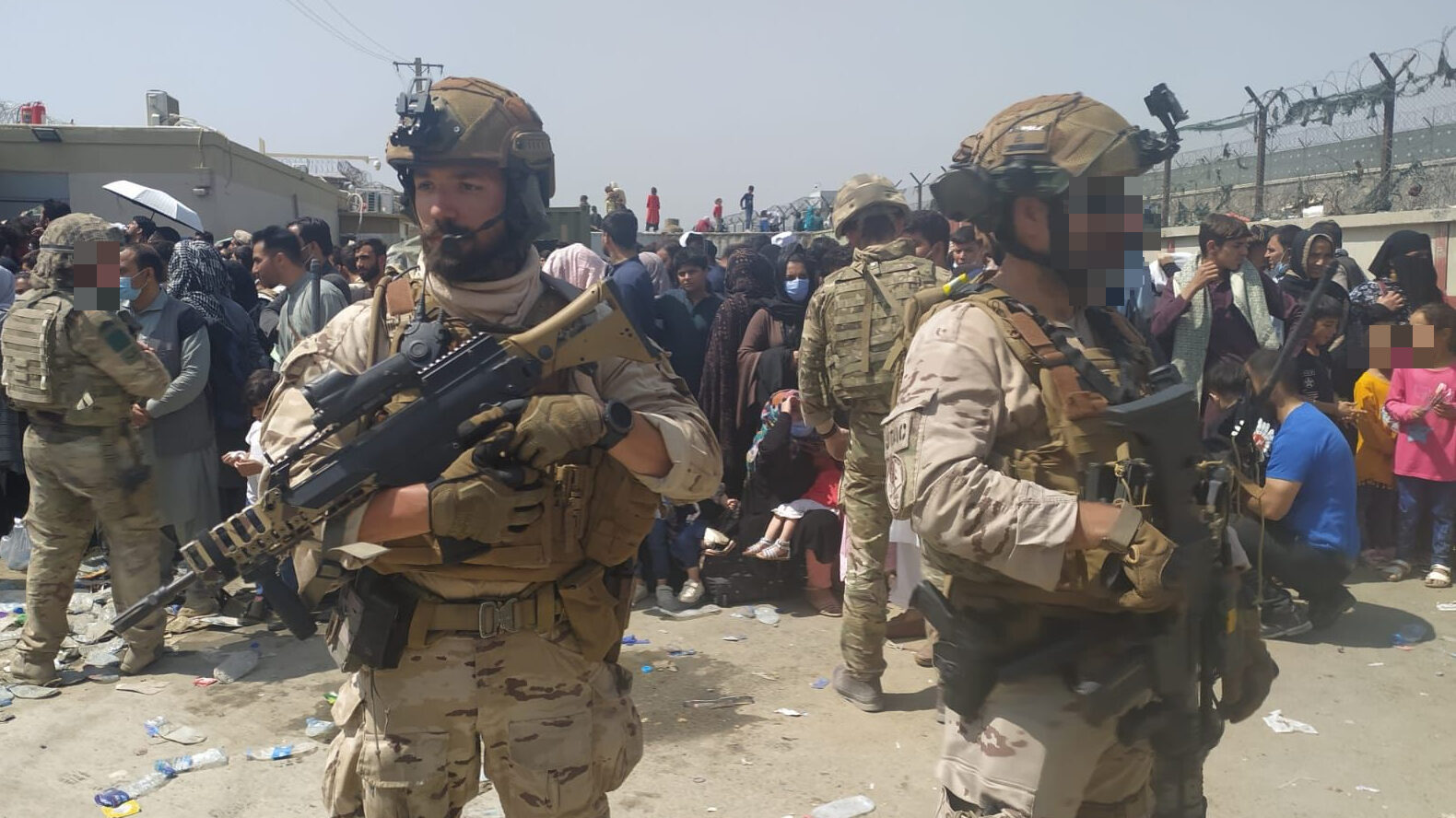El sargento primero Moya en su misión en Kabul