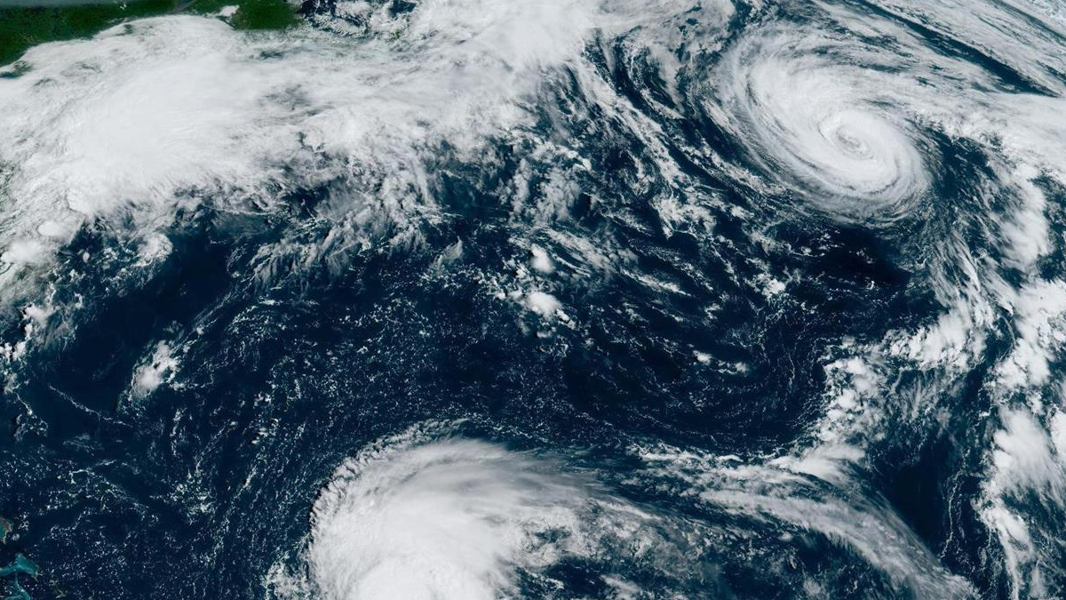 Imagen satelital de un huracán. EFE / NOAA-NHC.