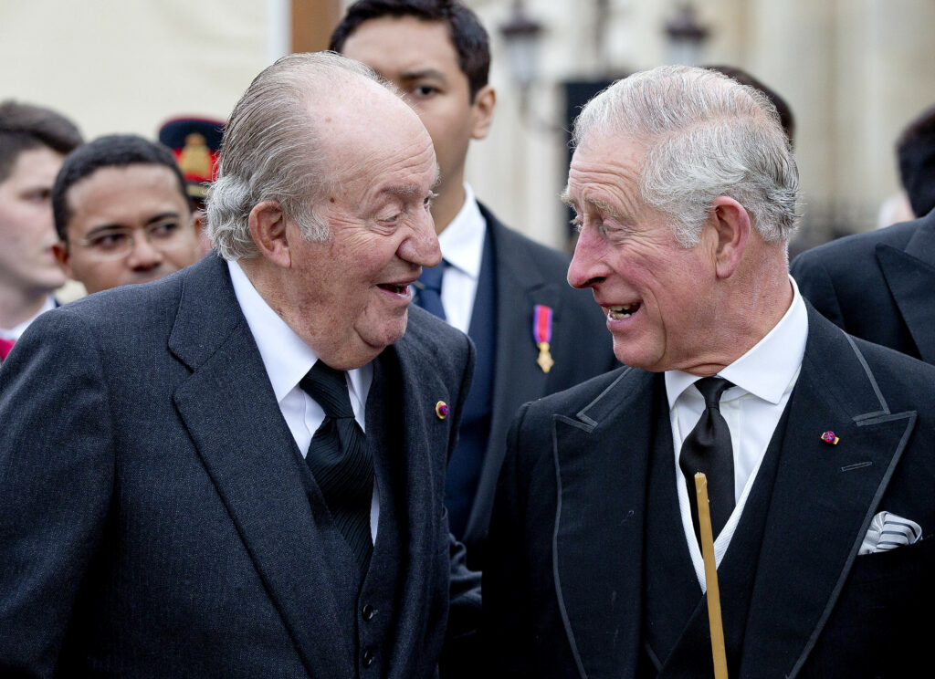 El rey Juan Carlos y el príncipe Carlos de Inglaterra