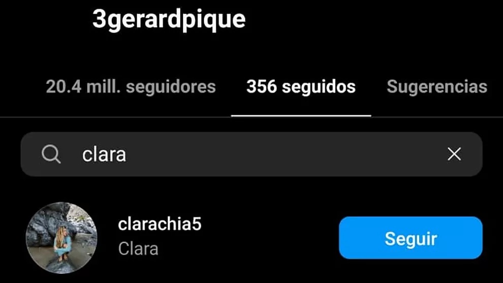 Gerard Piqué deja al descubierto el perfil de Instagram oficial de Clara Chía Martí, Clara Chía 5