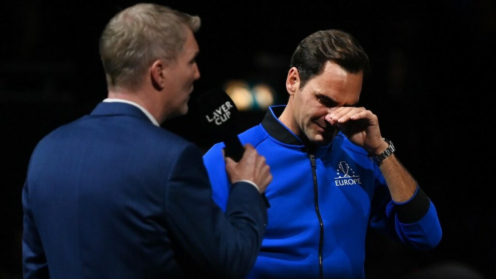 Las lágrimas de Federer y Nadal en la despedida del suizo: 
