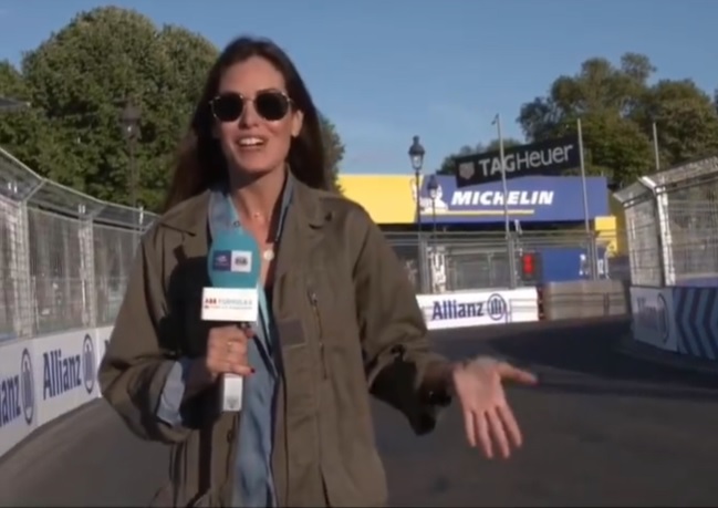 Marina Theiss ha trabajado como reportera para el campeonato de Fórmula E.
