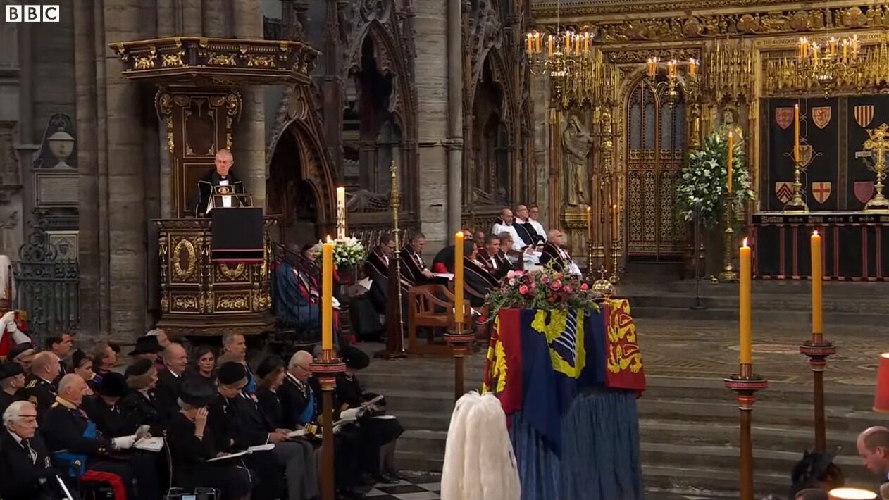 Los Reyes y los Eméritos en el funeral de Estado de Isabel II