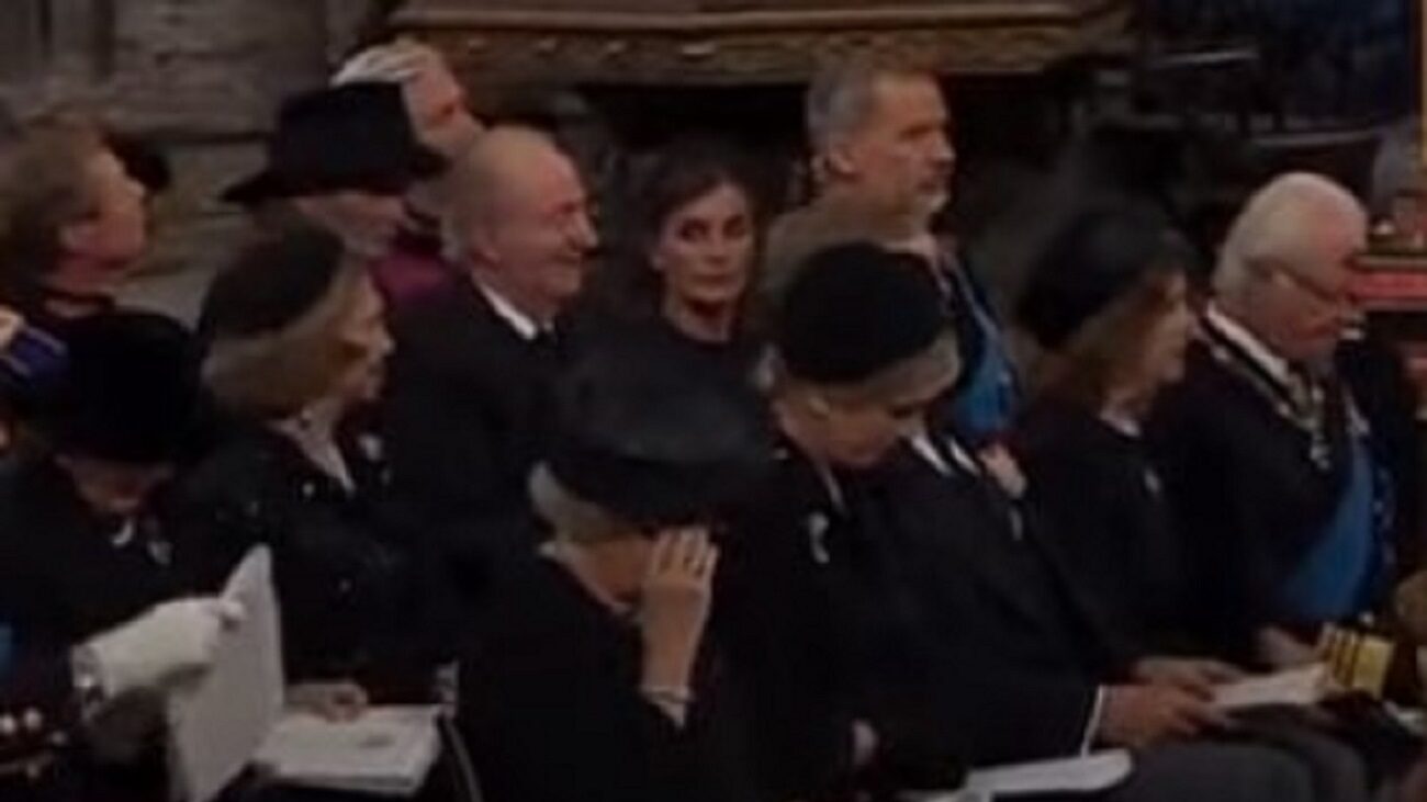 Los Reyes y los Eméritos en el funeral de Estado de Isabel II