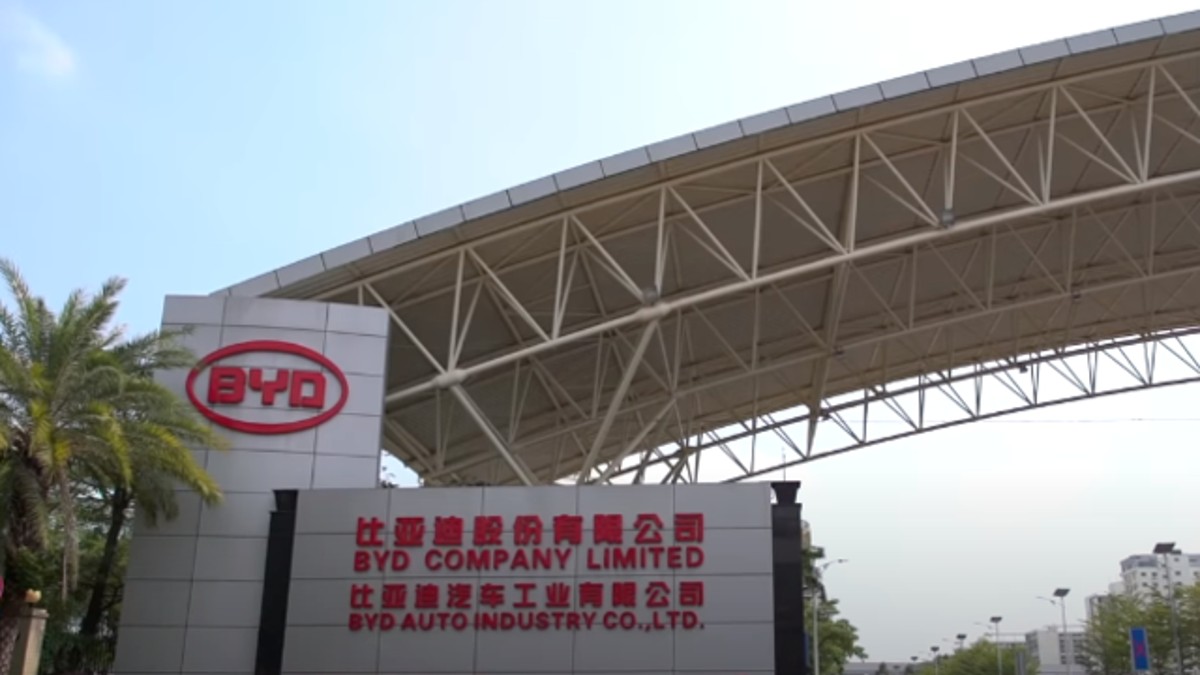 Una de las plantas de producción de BYD en China