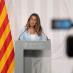 Patrícia Plaja ofrece una rueda de prensa tras la reunión semanal del ejecutivo
