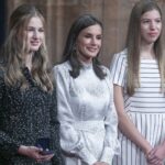Los looks de la reina Letizia, la princesa Leonor y la infanta Sofía, en las audiencias de los Premios Princesa de Asturias 2022 