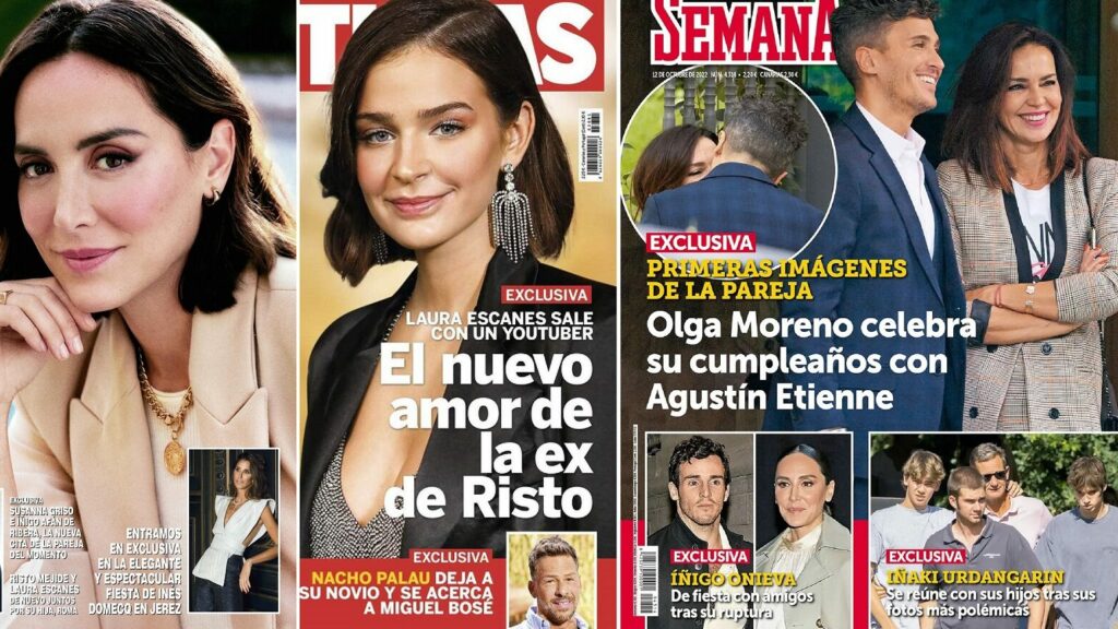 El nuevo amor de Laura Escanes, Tamara Falcó, Olga Moreno, Isabel Pantoja y una boda, portadas de las revistas