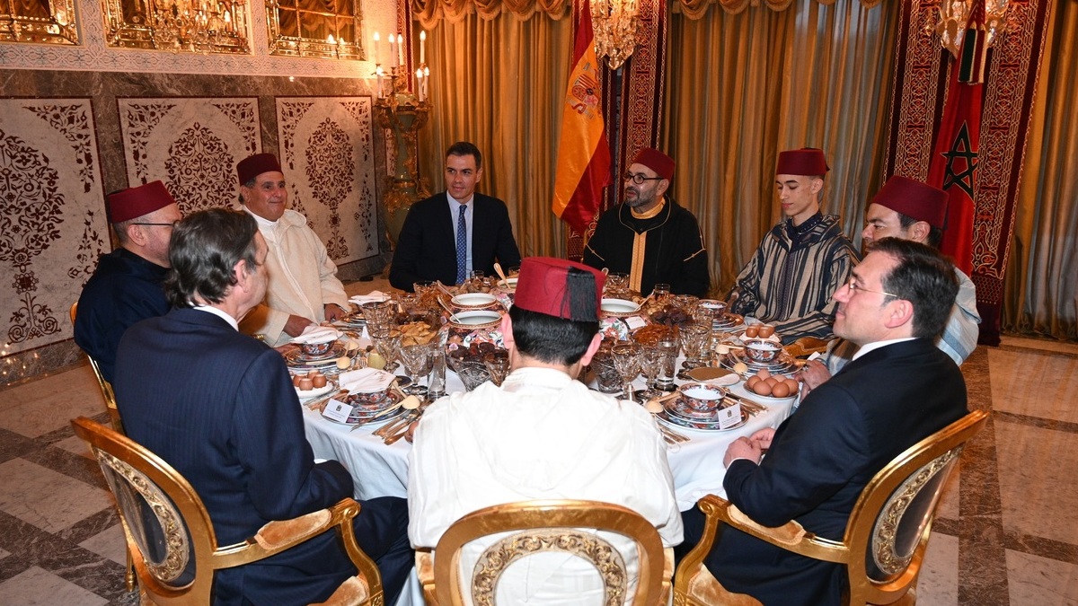 El presidente del Gobierno, Pedro Sánchez, en una visita a Marruecos. el pasado 8 de abril.