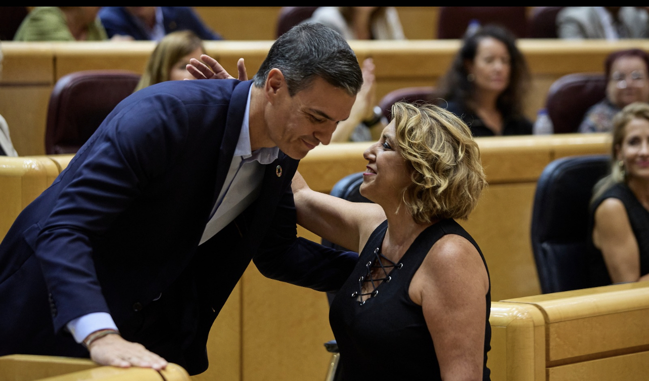 Pedro Sánchez y Susana Díaz en un sesión reciente del Senado. Foto/ Europa Press