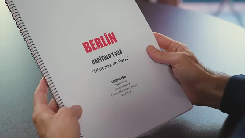 Guion del primer episodio de 'HIstorias de París', de la serie 'Berlín'