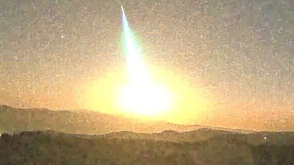 Una bola de fuego de origen asteroidal sobrevuela varias provincias andaluzas
