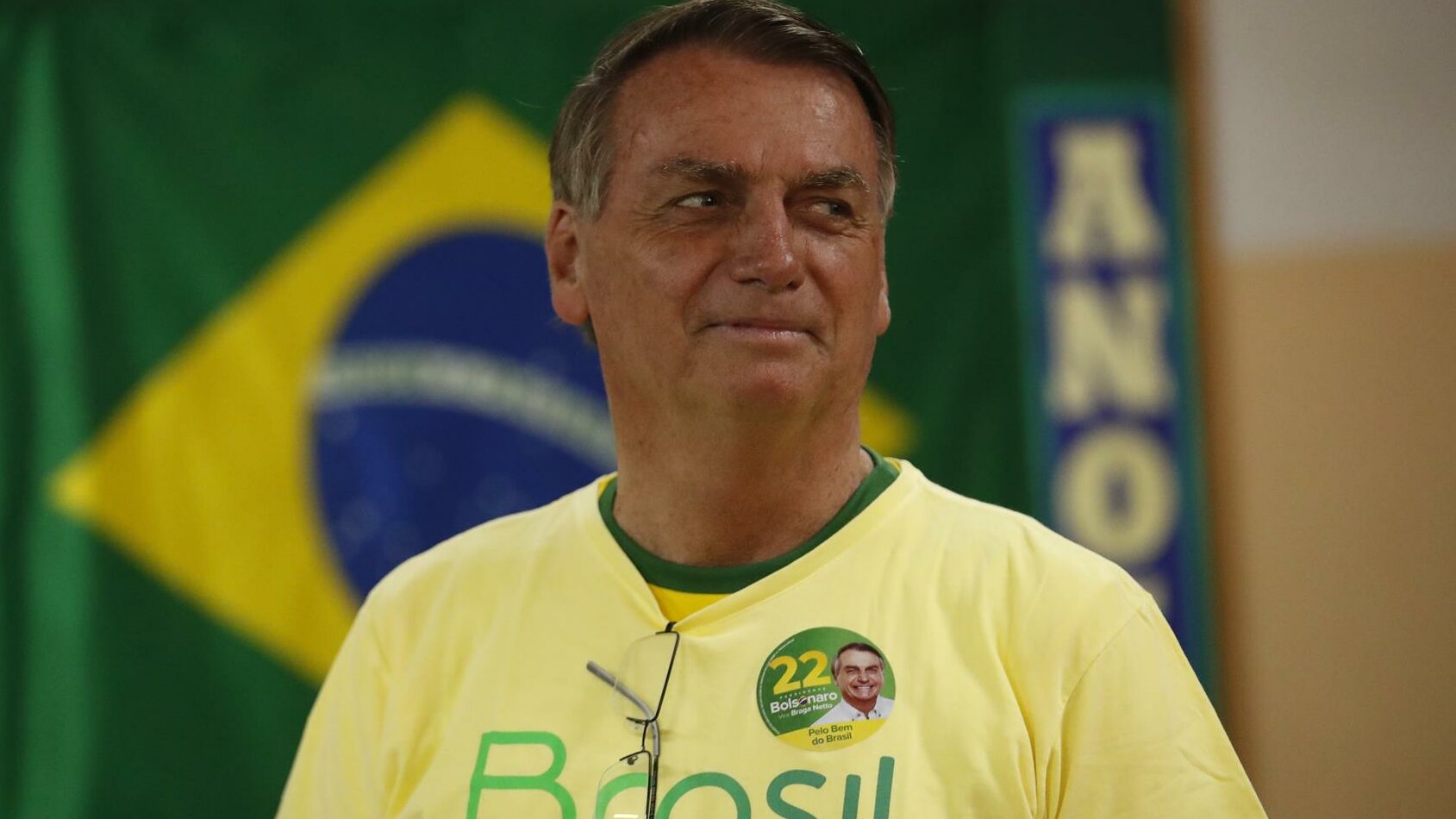 Jair Bolsonaro durante las elecciones de Brasil