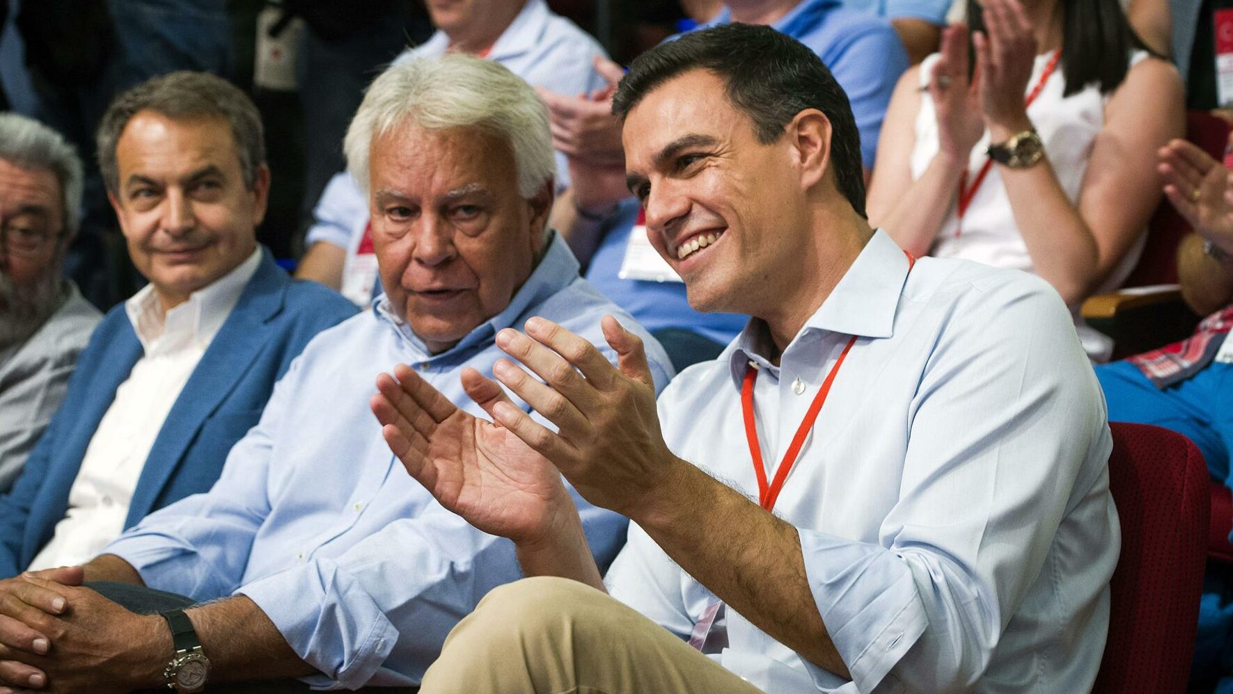 Pedro Sánchez y Felipe González
