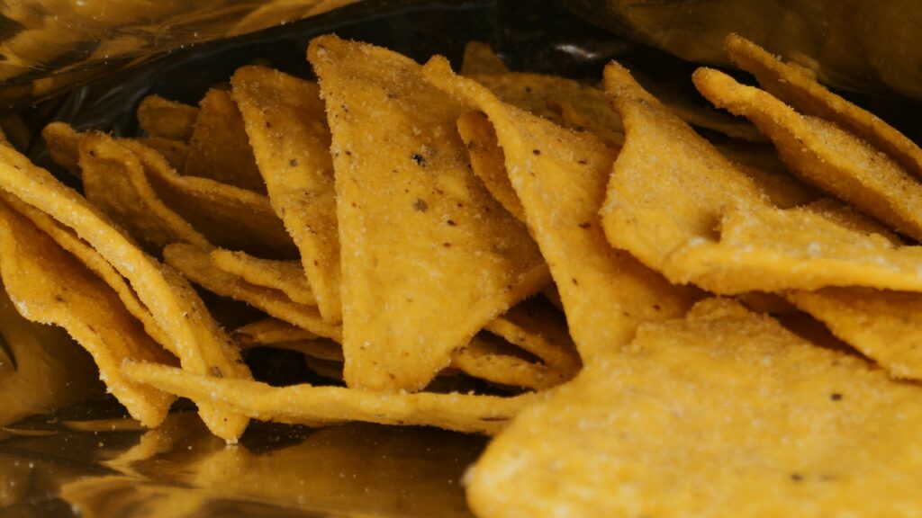 Plato de nachos, producto ultraprocesado