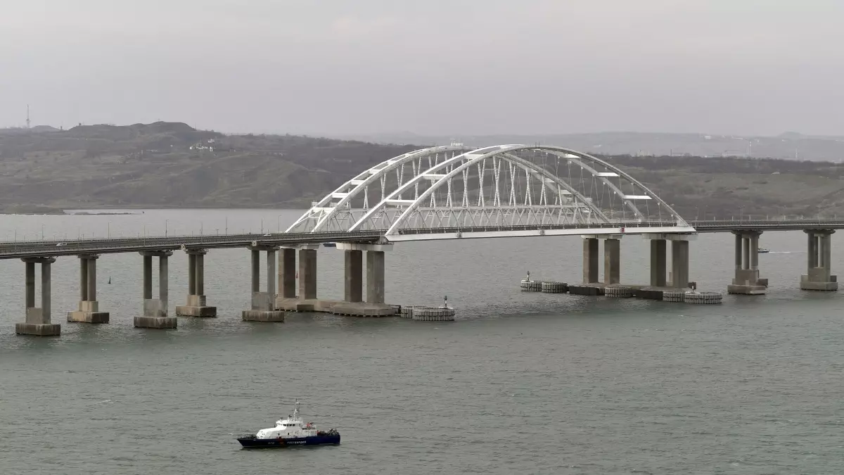 Imagen de archivo del puente de Kerch, una zona clave porque enlaza Rusia con Crimea