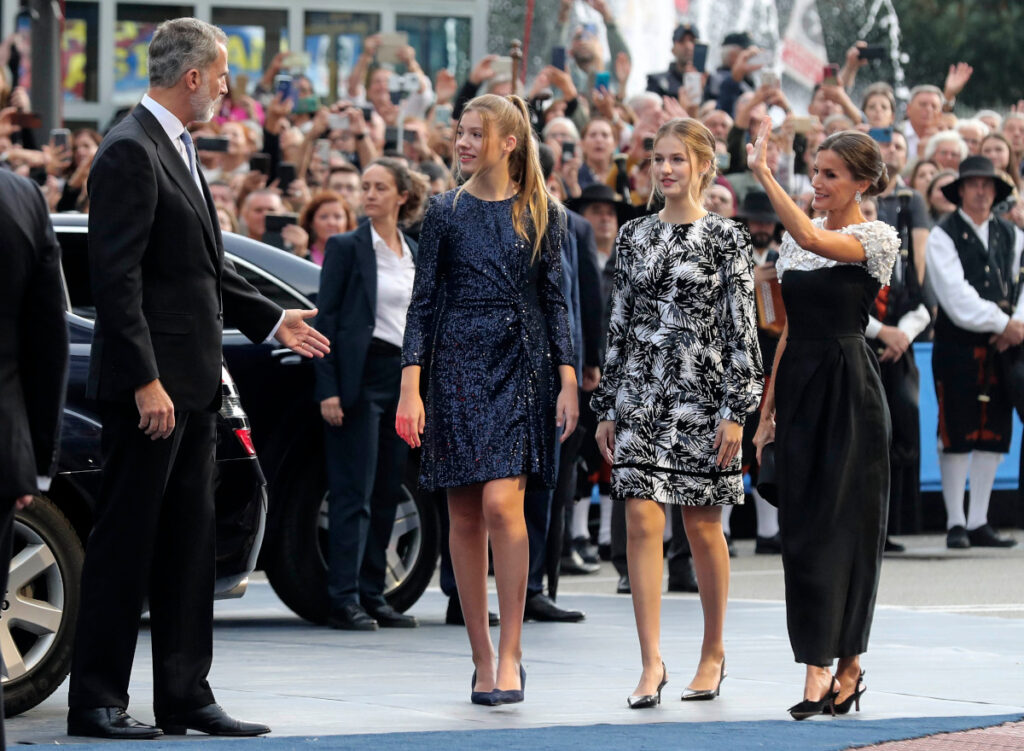 El rey Felipe, la reina Letizia, la princesa Leonor y la infanta Sofía