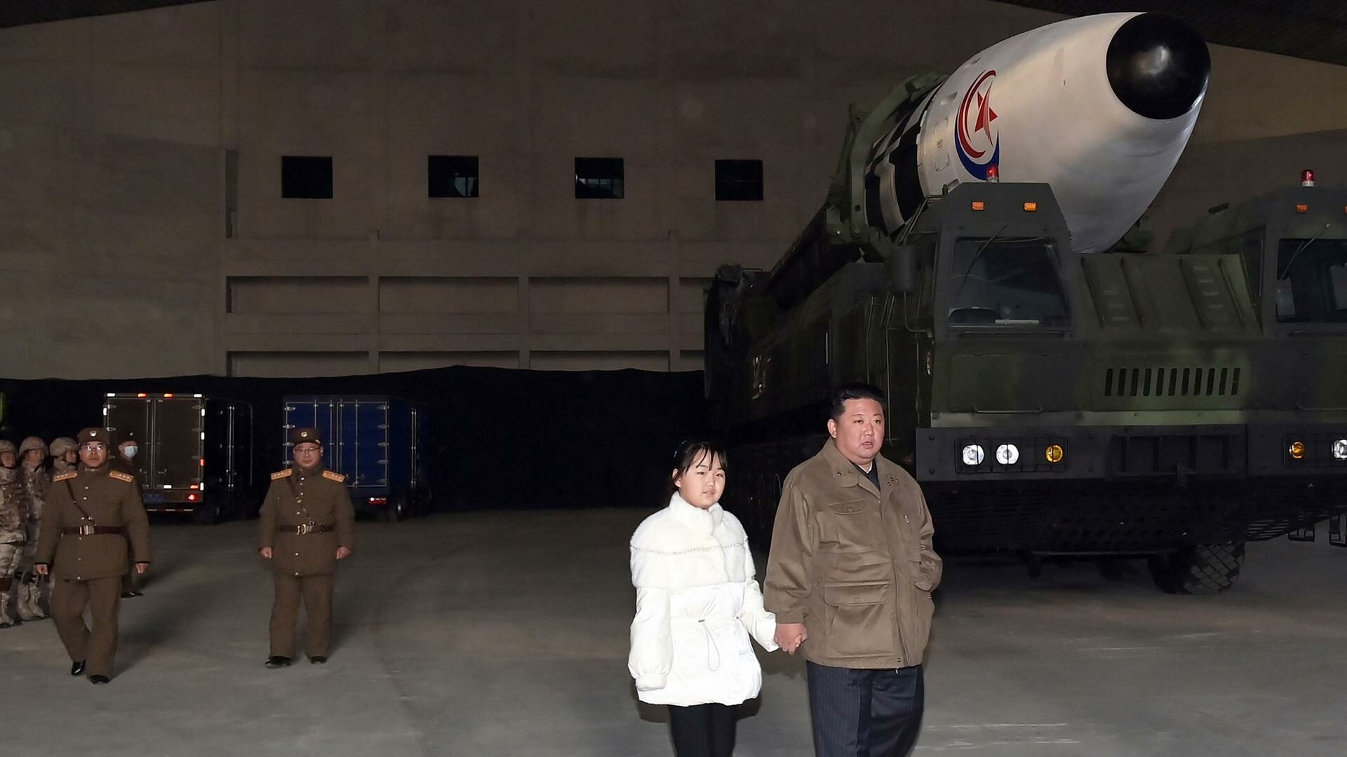 Kim Jong-Un y su hija