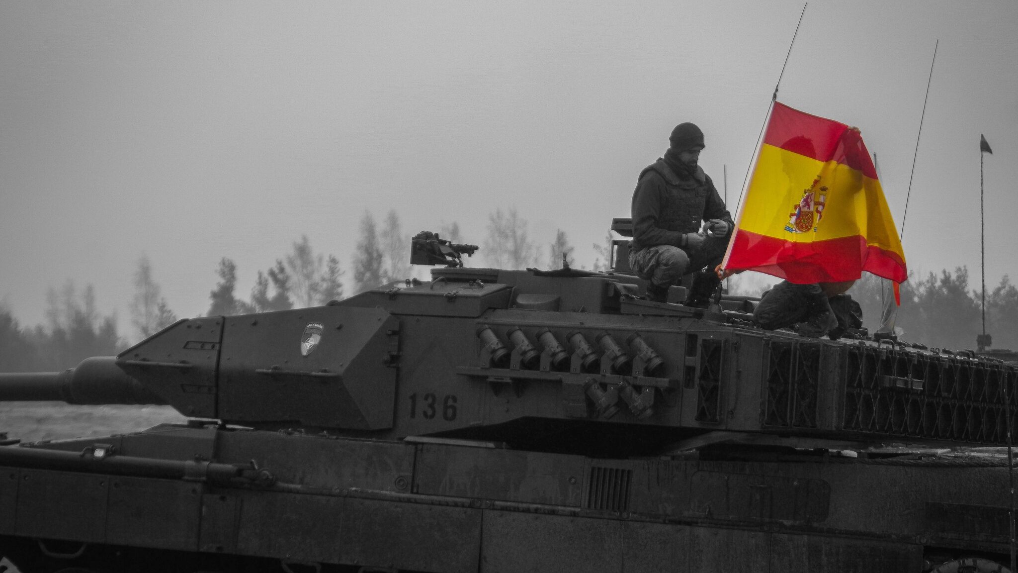 Militares españoles en el transcurso del ejercicio Iron Spear de 2022, en Letonia