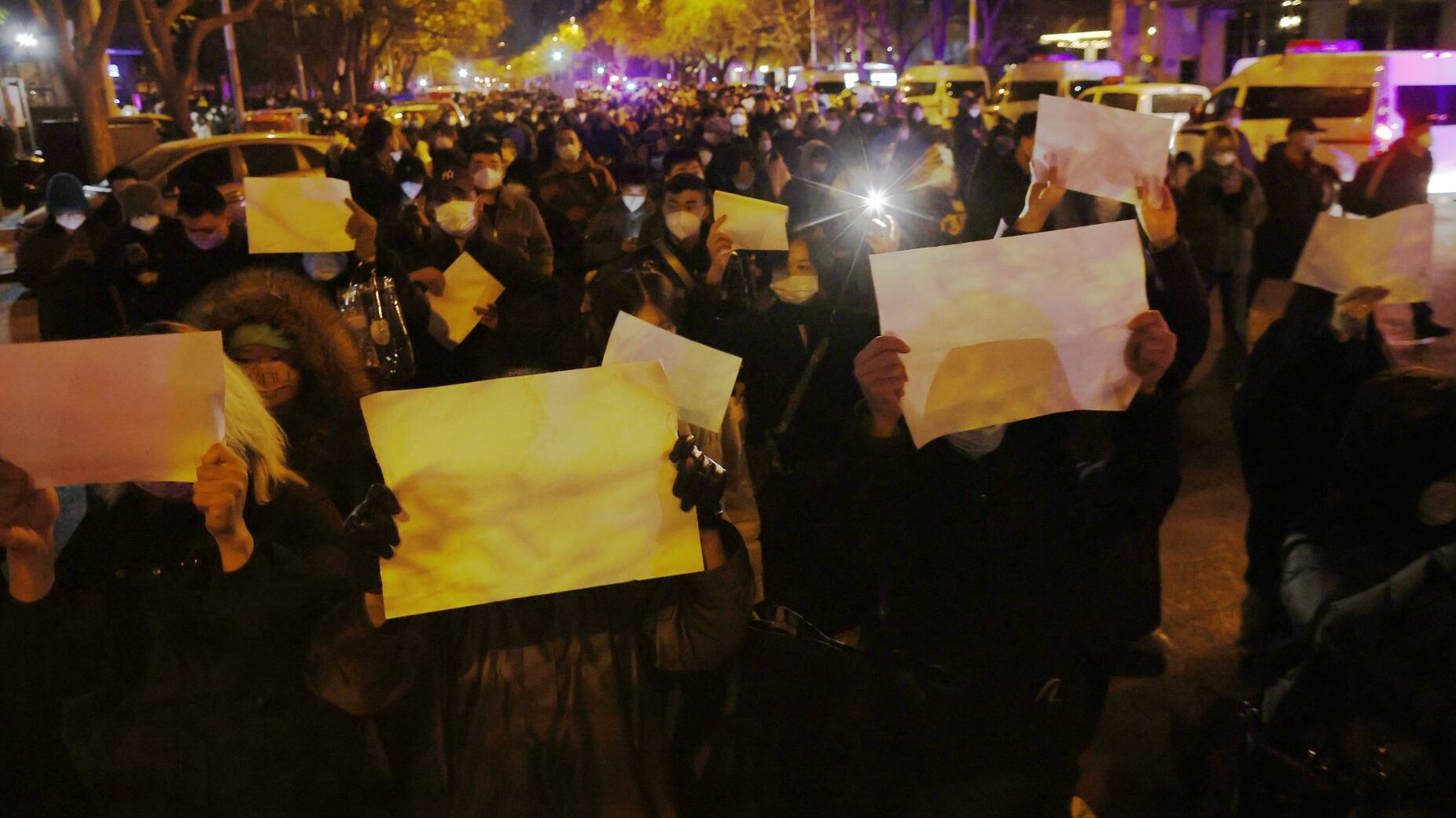 Protestas en Pekín contra el Gobierno chino