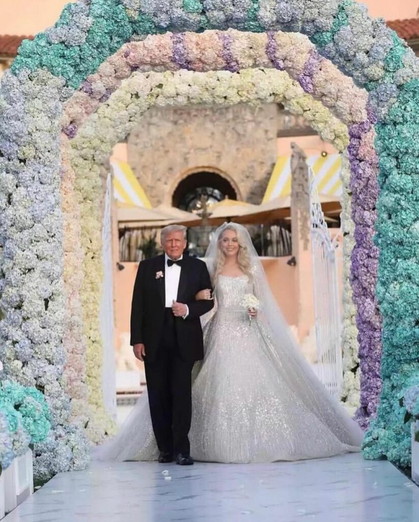 Donald Trump llevó al altar a su hija Tiffany