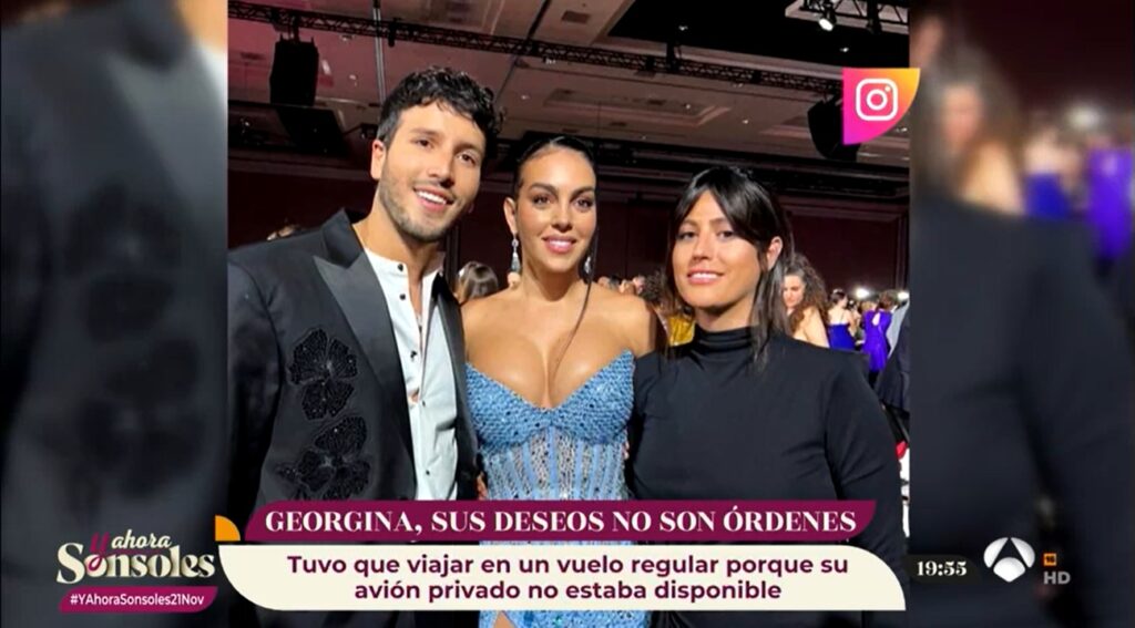 Georgina Rodríguez y Sebastián Yatra en los Premios Grammy Latinos 2022