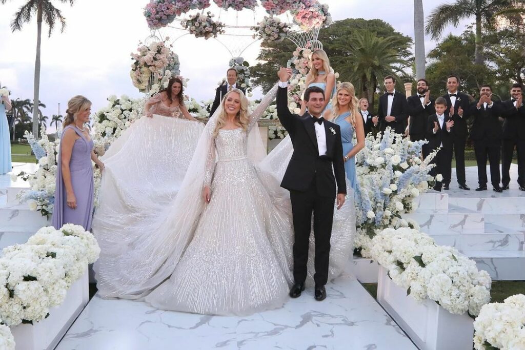 Tiffany Trump se casó con su novio, Michael Boulos, en la casa que Donald Trump tiene en Palm Beach