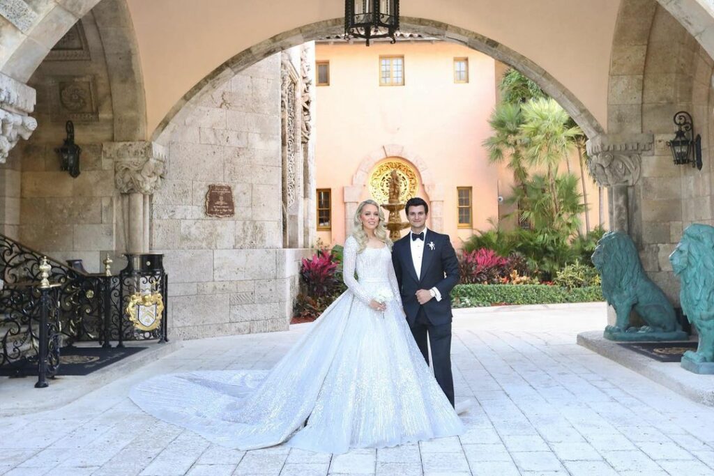 Tiffany Trump y su novio, Michael Boulos, el día de su boda
