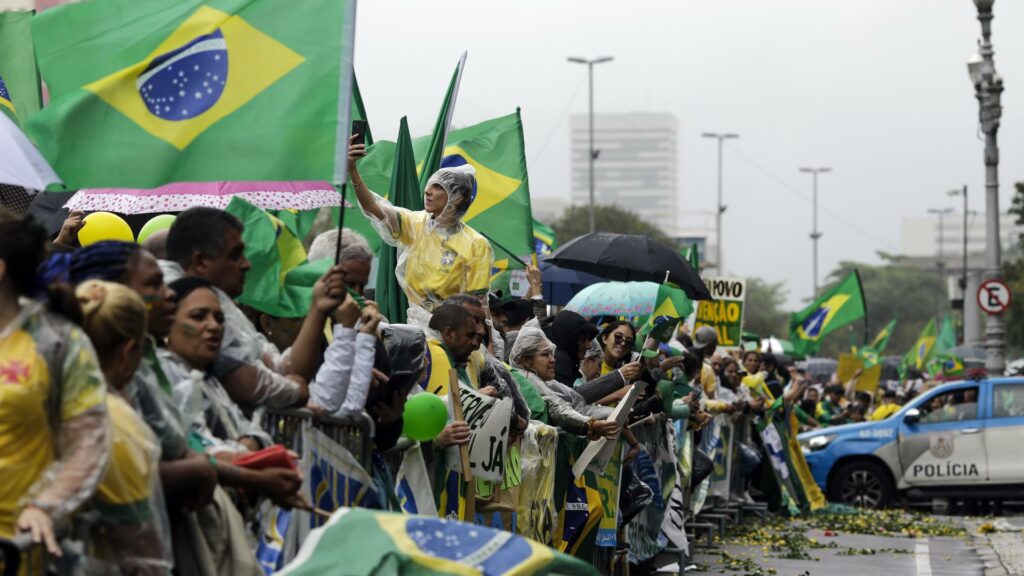 Bloqueo de las calles en Brasil tras la victoria de Lula da Silva