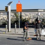 Una de las paradas de autobús en Jerusalén donde se ha registrado una explosión