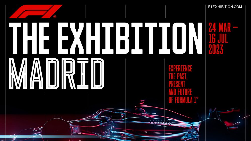Cartel de la exposición "The Exhibition Madrid" de Fórmula 1